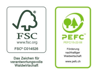 Logos FSC und PEFC